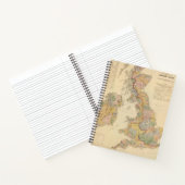 Carnet Carte hydrographique, Îles britanniques (Intérieur)