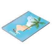 Carnet Carte illustrée de Chios Grèce. (Côté gauche)