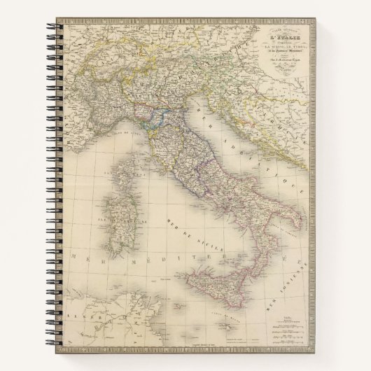 Carnet Carte Italie (Devant)
