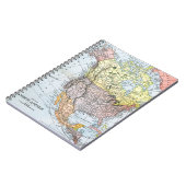 CARNET CARTE : L'AMÉRIQUE DU NORD, 1890 (Côté gauche)