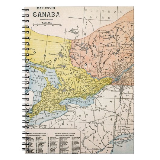 CARNET CARTE : LE CANADA ORIENTAL (Devant)