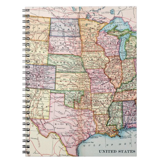 Carnet Carte : Les Etats-Unis, 1905 (Devant)