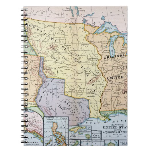 Carnet Carte : Les USA Expansion, 1905 (Devant)