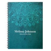 Carnet Carte Mandala bleue (Devant)