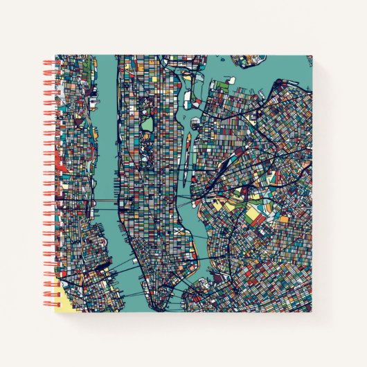 Carnet Carte Manhattan New York (Devant)