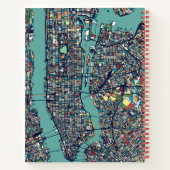 Carnet Carte Manhattan New York (Dos)