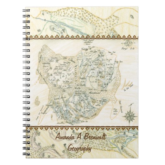 Carnet Carte marquée de Trino (Devant)