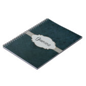 Carnet Carte mère Abstraite en bleu profond (Côté gauche)