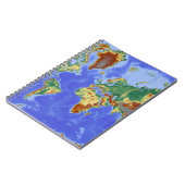 Carnet Carte mondiale géographique internationale (Côté gauche)