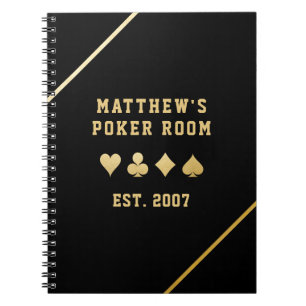 Carnet Carte Night Player Hôte Custom Gold