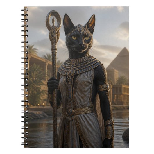 Carnet Carte postale de la déesse féline Bastet (Devant)
