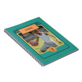 Carnet Carte Retro Football Soccer Inspiré Vert (Côté Droit)