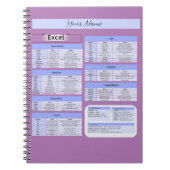 Carnet Carte souris de productivité - Raccourcis Excel (Devant)