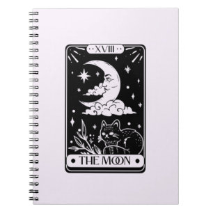 Carnet Carte Tarot Lune Céleste