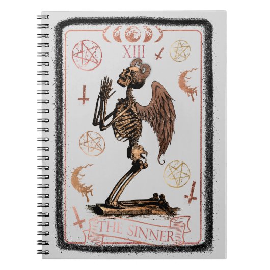 Carnet Carte Tarot Sinner (Devant)