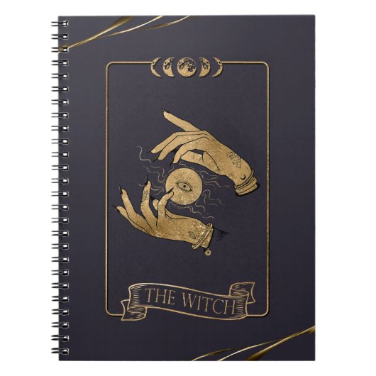 Carnet Carte Tarot Sorcière Enchantant (Devant)