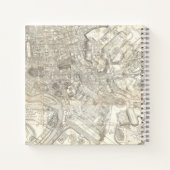 Carnet Carte topographique de Rome antique, Italie (Dos)