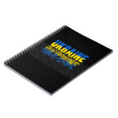 Carnet Carte ukrainienne. Drapeau ukrainien. Ukraine (Côté gauche)