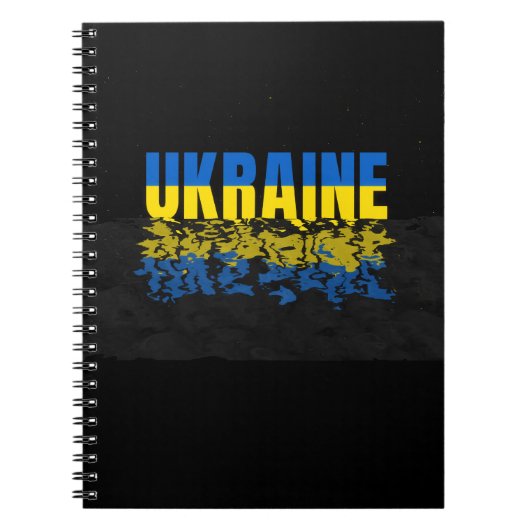 Carnet Carte ukrainienne. Drapeau ukrainien. Ukraine (Devant)