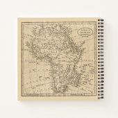 Carnet Carte Vintage de l'Afrique (Dos)
