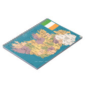 Carnet Carte vintage de l'Irlande (Côté gauche)