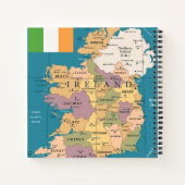 Carnet Carte vintage de l'Irlande (Dos)