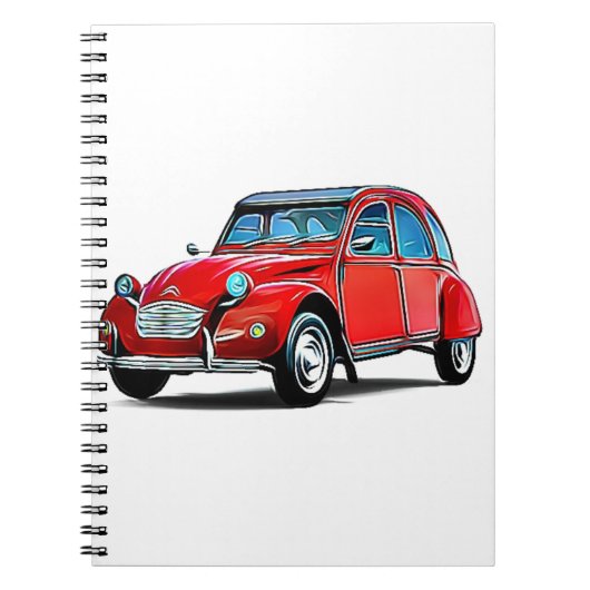 Carnet Carton Citroen 2CV (Devant)