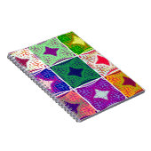 Carnet Carton de contrôle coloré : Un design étoilé (Côté Droit)