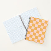 Carnet Carton de contrôle en soie orange et écru (Intérieur)