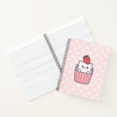 Carnet Carton de Cupcake aux fraises Cute Kawaii (Intérieur)