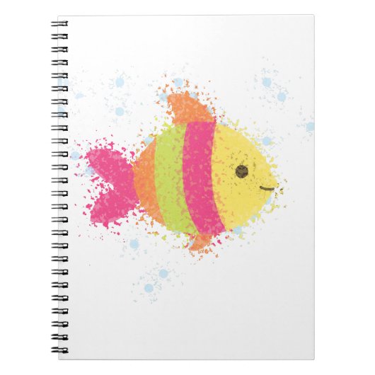 Carnet Carton de poisson mignon (Devant)