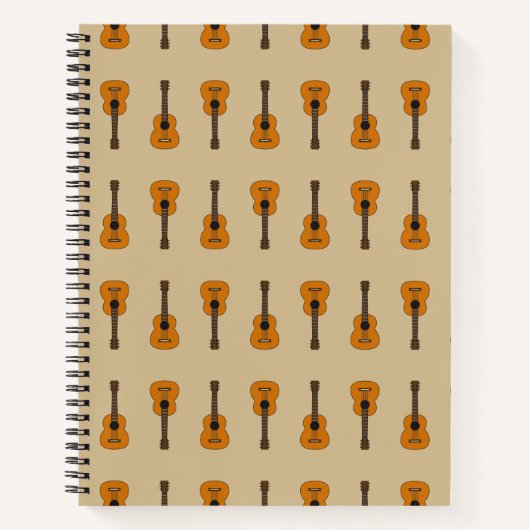 Carnet Carton simple de guitare acoustique (Devant)