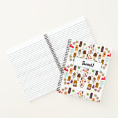 Carnet Cartoon amusant Traitements Dessert Motif (Intérieur)