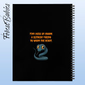 Carnet Cartoon animal du serpent noir mou