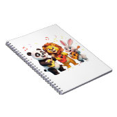 Carnet 🎵 Cartoon Animal Music Party – Fun & Cute Musical (Côté Droit)