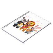 Carnet 🎵 Cartoon Animal Music Party – Fun & Cute Musical (Côté gauche)