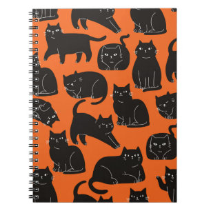 Carnet Cartoon Chats Motif tiré à la main