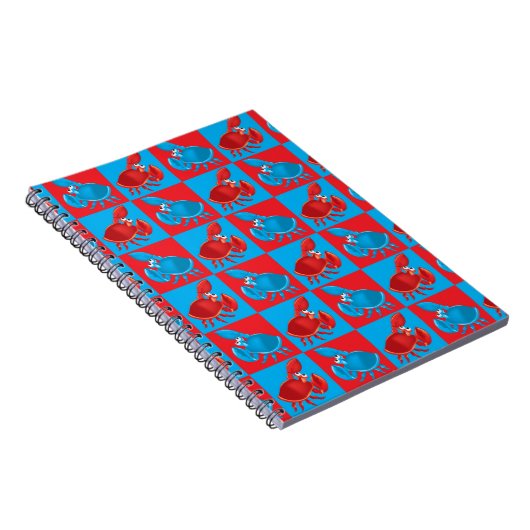 Carnet Cartoon crabe mosaïque (Côté Droit)