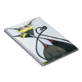 Carnet Cartoon de chats gris et noir (Côté Droit)