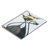 Carnet Cartoon de chats gris et noir (Côté gauche)