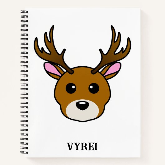 Carnet Cartoon Deer (Devant)