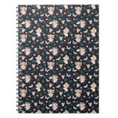 Carnet Cartoon Fairy With Flowers Seamless Pattern (Devant)