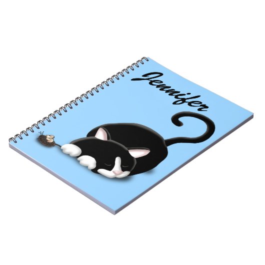 Carnet Cartoon Kitty avec souris en jouet (Côté gauche)