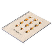 Carnet Cartoon mignon Miel Abeille de Miel (Côté gauche)
