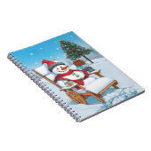 Carnet Cartoon mignon Snowman (Côté Droit)