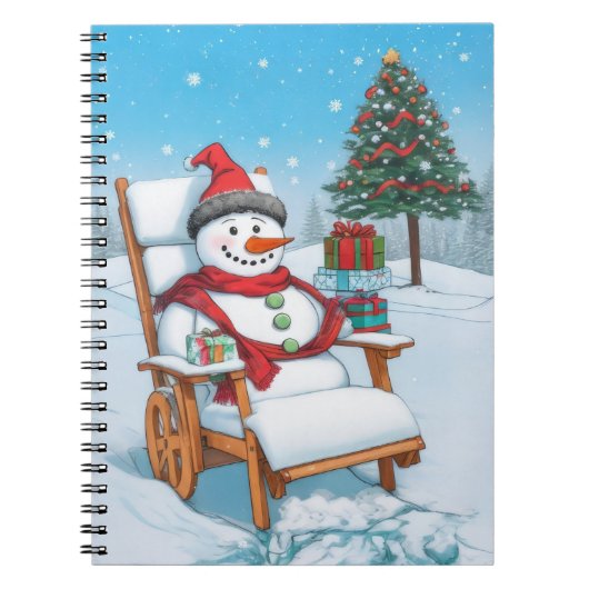 Carnet Cartoon mignon Snowman (Devant)
