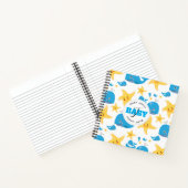 Carnet Cartoon pour bébé Motif Monogramme pour baleine et (Intérieur)