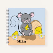 Carnet Cartoon Souris Écriture manuscrite pour enfant - C (Devant)