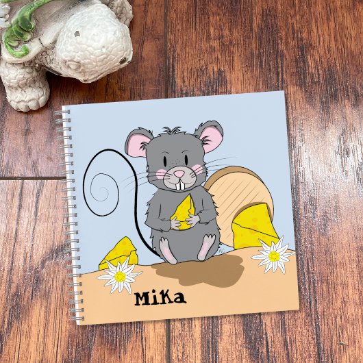 Carnet Cartoon Souris Écriture manuscrite pour enfant - C