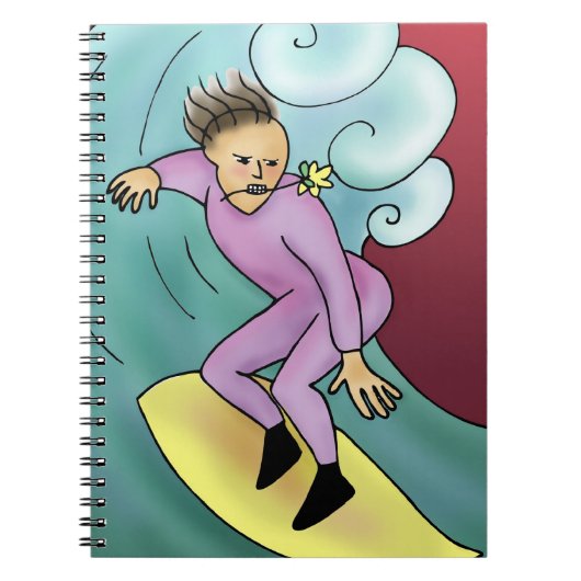 Carnet Cartoon Surfer (Devant)